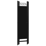 vidaXL Paravan de cameră cu 5 panouri, negru, 200 x 180 cm vidaXL Paravan de cameră cu 5 panouri, negru, 200 x 180 cm