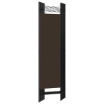 vidaXL Paravan de cameră cu 6 panouri, maro, 240 x 180 cm vidaXL Paravan de cameră cu 6 panouri, maro, 240 x 180 cm