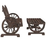 vidaXL Set mobilier de grădină, 4 piese, lemn masiv de brad vidaXL Set mobilier de grădină, 4 piese, lemn masiv de brad