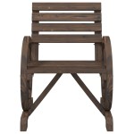 vidaXL Set mobilier de grădină, 3 piese, lemn masiv de brad vidaXL Set mobilier de grădină, 3 piese, lemn masiv de brad