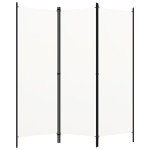 vidaXL Paravan de cameră cu 3 panouri, alb, 150 x 180 cm vidaXL Paravan de cameră cu 3 panouri, alb, 150 x 180 cm