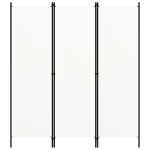 vidaXL Paravan de cameră cu 3 panouri, alb, 150 x 180 cm vidaXL Paravan de cameră cu 3 panouri, alb, 150 x 180 cm
