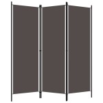 vidaXL Paravan de cameră cu 3 panouri, antracit, 150 x 180 cm vidaXL Paravan de cameră cu 3 panouri, antracit, 150 x 180 cm