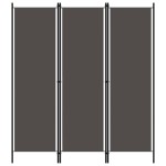 vidaXL Paravan de cameră cu 3 panouri, antracit, 150 x 180 cm vidaXL Paravan de cameră cu 3 panouri, antracit, 150 x 180 cm