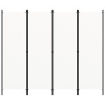 vidaXL Paravan de cameră cu 4 panouri, alb, 200 x 180 cm vidaXL Paravan de cameră cu 4 panouri, alb, 200 x 180 cm