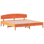 vidaXL Cadru de pat fără saltea, maro ceruit 200x200 cm lemn masiv pin vidaXL Cadru de pat fără saltea, maro ceruit 200x200 cm lemn masiv pin