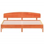 vidaXL Cadru de pat fără saltea, maro ceruit 180x200 cm lemn masiv pin