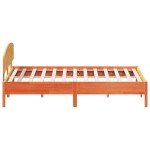 vidaXL Cadru de pat fără saltea, maro ceruit 180x200 cm lemn masiv pin