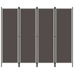 vidaXL Paravan de cameră cu 4 panouri, antracit, 200 x 180 cm vidaXL Paravan de cameră cu 4 panouri, antracit, 200 x 180 cm