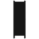 vidaXL Paravan de cameră cu 4 panouri, negru, 200 x 180 cm vidaXL Paravan de cameră cu 4 panouri, negru, 200 x 180 cm