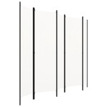 vidaXL Paravan de cameră cu 5 panouri, alb, 250 x 180 cm vidaXL Paravan de cameră cu 5 panouri, alb, 250 x 180 cm