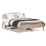vidaXL Cadru de pat fără saltea, 120x190 cm, lemn masiv pin vidaXL Cadru de pat fără saltea, 120x190 cm, lemn masiv pin