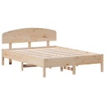 vidaXL Cadru de pat fără saltea, 120x190 cm, lemn masiv pin vidaXL Cadru de pat fără saltea, 120x190 cm, lemn masiv pin