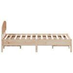 vidaXL Cadru de pat fără saltea, 120x190 cm, lemn masiv pin vidaXL Cadru de pat fără saltea, 120x190 cm, lemn masiv pin