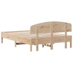 vidaXL Cadru de pat fără saltea, 120x190 cm, lemn masiv pin vidaXL Cadru de pat fără saltea, 120x190 cm, lemn masiv pin