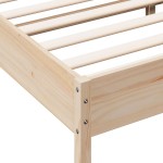 vidaXL Cadru de pat fără saltea, 120x190 cm, lemn masiv pin vidaXL Cadru de pat fără saltea, 120x190 cm, lemn masiv pin