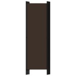 vidaXL Paravan de cameră cu 5 panouri, maro, 250 x 180 cm