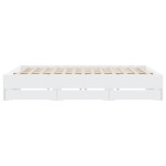 vidaXL Cadru de pat cu sertare, alb, 180x200 cm, lemn prelucrat vidaXL Cadru de pat cu sertare, alb, 180x200 cm, lemn prelucrat