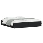 vidaXL Cadru de pat cu sertare, negru, 180x200 cm, lemn prelucrat vidaXL Cadru de pat cu sertare, negru, 180x200 cm, lemn prelucrat