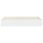 vidaXL Cadru de pat cu sertare, alb, 160x200 cm, lemn prelucrat vidaXL Cadru de pat cu sertare, alb, 160x200 cm, lemn prelucrat