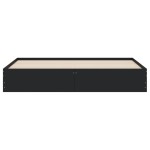 vidaXL Cadru de pat cu sertare, negru, 160x200 cm, lemn prelucrat vidaXL Cadru de pat cu sertare, negru, 160x200 cm, lemn prelucrat