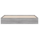 vidaXL Cadru de pat cu sertare, gri sonoma, 160x200 cm lemn prelucrat vidaXL Cadru de pat cu sertare, gri sonoma, 160x200 cm lemn prelucrat