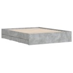 vidaXL Cadru de pat cu sertare, gri beton, 140x200 cm, lemn prelucrat vidaXL Cadru de pat cu sertare, gri beton, 140x200 cm, lemn prelucrat