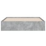 vidaXL Cadru de pat cu sertare, gri beton, 140x200 cm, lemn prelucrat vidaXL Cadru de pat cu sertare, gri beton, 140x200 cm, lemn prelucrat
