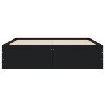 vidaXL Cadru de pat cu sertare, negru, 120x200 cm, lemn prelucrat vidaXL Cadru de pat cu sertare, negru, 120x200 cm, lemn prelucrat