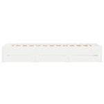 vidaXL Cadru de pat cu sertare, alb, 100x200 cm, lemn prelucrat vidaXL Cadru de pat cu sertare, alb, 100x200 cm, lemn prelucrat