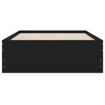 vidaXL Cadru de pat cu sertare, negru, 100x200 cm, lemn prelucrat vidaXL Cadru de pat cu sertare, negru, 100x200 cm, lemn prelucrat
