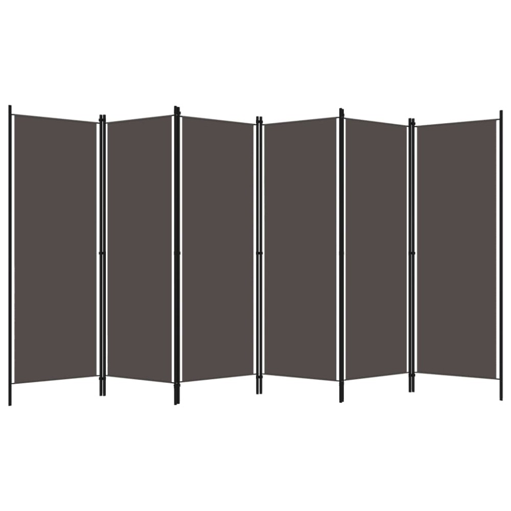 vidaXL Paravan de cameră cu 6 panouri, antracit, 300 x 180 cm