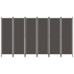 vidaXL Paravan de cameră cu 6 panouri, antracit, 300 x 180 cm vidaXL Paravan de cameră cu 6 panouri, antracit, 300 x 180 cm