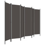 vidaXL Paravan de cameră cu 6 panouri, antracit, 300 x 180 cm vidaXL Paravan de cameră cu 6 panouri, antracit, 300 x 180 cm