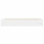 vidaXL Cadru de pat cu sertare, alb, 90x200 cm, lemn prelucrat vidaXL Cadru de pat cu sertare, alb, 90x200 cm, lemn prelucrat