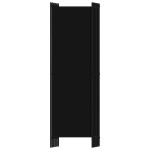 vidaXL Paravan de cameră cu 6 panouri, negru, 300 x 180 cm