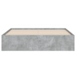 vidaXL Cadru de pat cu sertare, gri beton, 140x190 cm, lemn prelucrat vidaXL Cadru de pat cu sertare, gri beton, 140x190 cm, lemn prelucrat