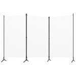 vidaXL Paravan de cameră cu 3 panouri, alb, 260 x 180 cm, textil vidaXL Paravan de cameră cu 3 panouri, alb, 260 x 180 cm, textil