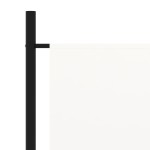 vidaXL Paravan de cameră cu 3 panouri, alb, 260 x 180 cm, textil vidaXL Paravan de cameră cu 3 panouri, alb, 260 x 180 cm, textil