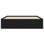 vidaXL Cadru de pat cu sertare, negru, 120x190 cm, lemn prelucrat vidaXL Cadru de pat cu sertare, negru, 120x190 cm, lemn prelucrat