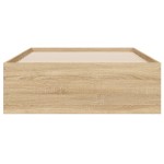 vidaXL Cadru de pat cu sertare stejar sonoma 90x190 cm lemn prelucrat