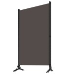 vidaXL Paravan de cameră cu 3 panouri, antracit, 260 x 180 cm, textil vidaXL Paravan de cameră cu 3 panouri, antracit, 260 x 180 cm, textil