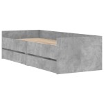 vidaXL Cadru de pat cu sertare, gri beton, 100x200 cm vidaXL Cadru de pat cu sertare, gri beton, 100x200 cm