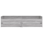 vidaXL Cadru de pat cu sertare, gri sonoma, 100x200 cm vidaXL Cadru de pat cu sertare, gri sonoma, 100x200 cm