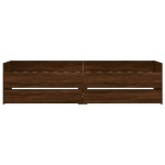 vidaXL Cadru de pat cu sertare, stejar maro, 100x200 cm