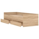 vidaXL Cadru de pat cu sertare, stejar sonoma, 90x200 cm vidaXL Cadru de pat cu sertare, stejar sonoma, 90x200 cm