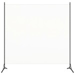 vidaXL Separator de cameră, alb, 175x180 cm, textil vidaXL Separator de cameră, alb, 175x180 cm, textil