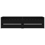 vidaXL Cadru de pat cu sertare, negru, 90x190 cm vidaXL Cadru de pat cu sertare, negru, 90x190 cm