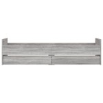 vidaXL Cadru de pat cu sertare, gri sonoma, 100x200 cm vidaXL Cadru de pat cu sertare, gri sonoma, 100x200 cm