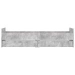 vidaXL Cadru de pat cu sertare, gri beton, 90x200 cm vidaXL Cadru de pat cu sertare, gri beton, 90x200 cm